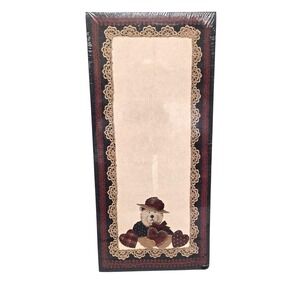 VTG 1996 Main Street Press Teddy Bear List Pad Elizabeth King Brownd Cottagecore